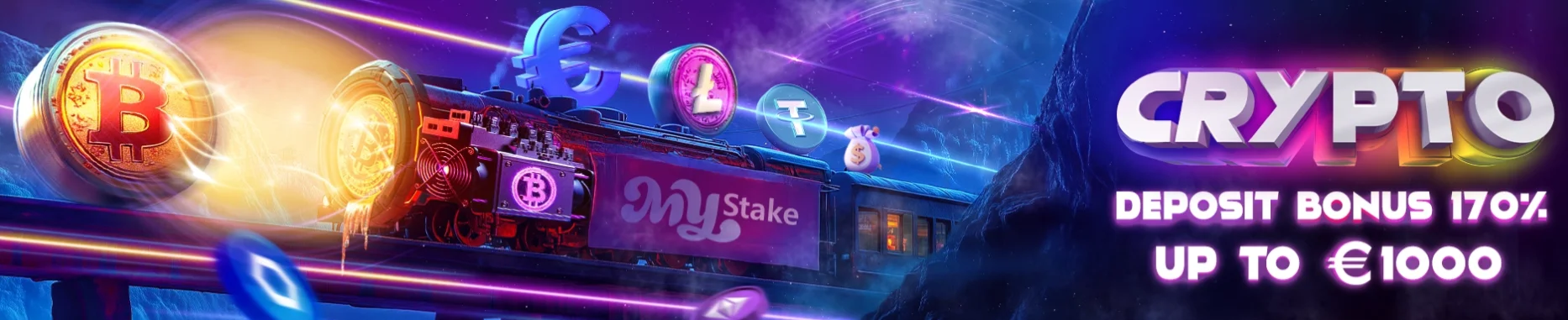crypto casino bonus 170% up to 1000 euro